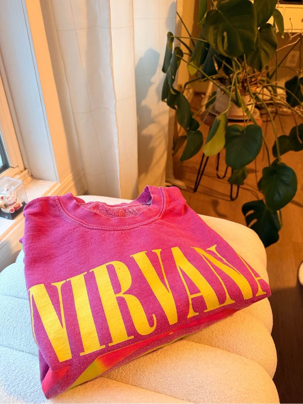 Urban Outfitters NIRVANA Pink Sweatshirt